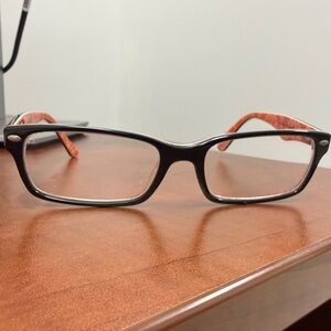 Ray-Ban Black and Orange Glasses